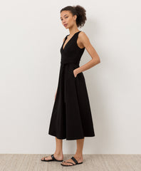 Organic Fit & Flare Easy V-Neck Dress