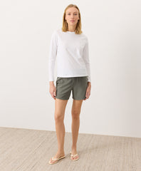Organic Softspun Essential Crewneck Long Sleeve Tee