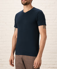 Organic Luxe Essential Slim Fit V-Neck Tee
