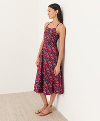 Organic Fit & Flare Midi Dress