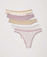 Organic Everyday Classic Fit Thong 5-Pack