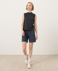 Organic Airplane Mock Neck Shell