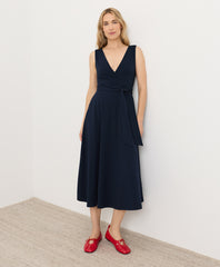 Organic Fit & Flare Easy V-Neck Dress