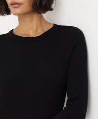 Organic Perfect Rib Crewneck Long Sleeve Tee