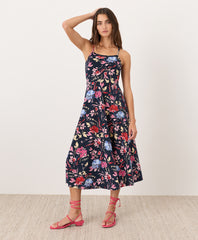 Organic Fit & Flare Midi Dress
