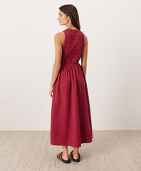 Organic Coastal Double Gauze Smocked Dress