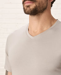 Organic Luxe Essential Slim Fit V-Neck Tee