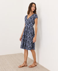 Organic Fit & Flare Crossover Dress