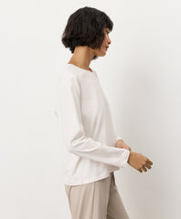 Organic Luxe Essential Crewneck Long Sleeve Tee