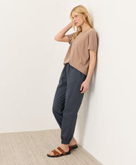 Organic Stretch Poplin Jogger