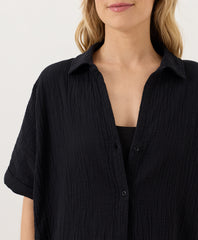 Organic Coastal Double Gauze Oversized Shirt