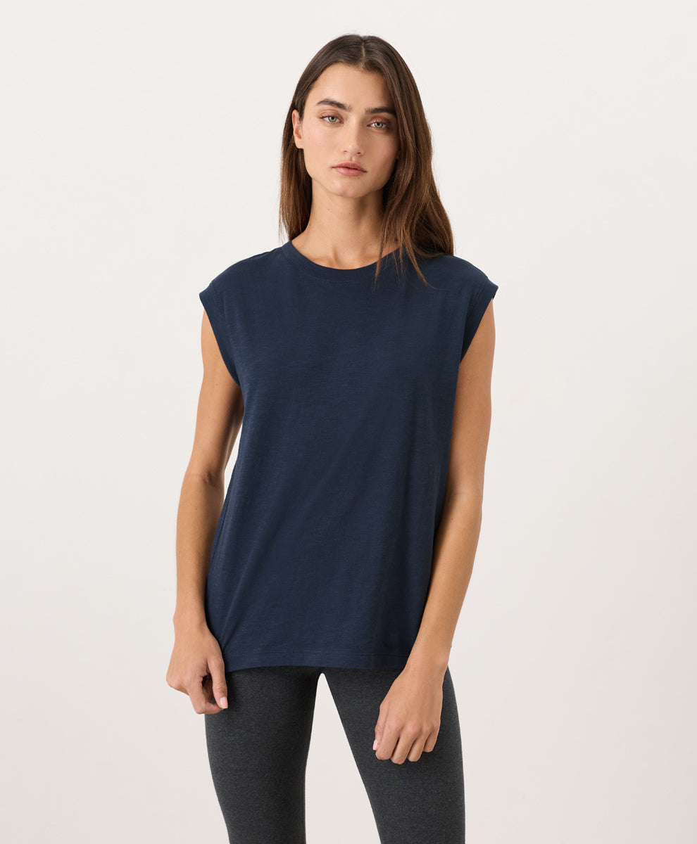 Organic Featherweight Slub Relaxed Muscle Tee