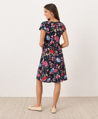 Organic Fit & Flare Crossover Dress