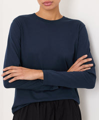 Organic Softspun Essential Crewneck Long Sleeve Tee