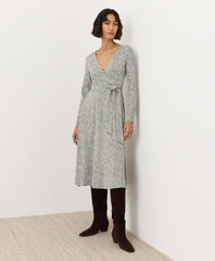 Organic Fit & Flare Wrap Dress