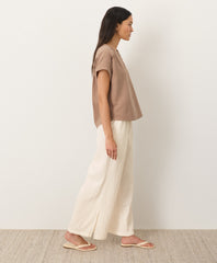 Organic Coastal Double Gauze Split Hem Pant