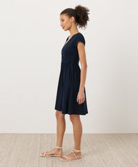 Organic Fit & Flare Crossover Dress