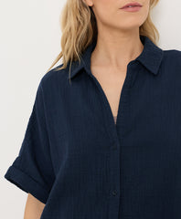 Organic Coastal Double Gauze Oversized Shirt