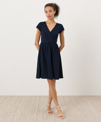 Organic Fit & Flare Crossover Dress