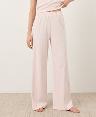 Organic Pointelle Wide Leg Pant