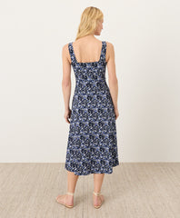 Organic Fit & Flare Square Neck Dress