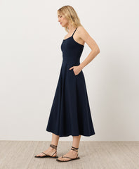 Organic Fit & Flare Midi Dress