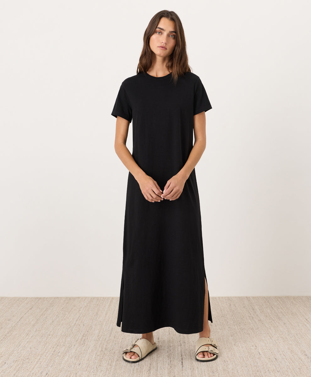 Organic Soft-Slub Essential Easy Tee Maxi Dress