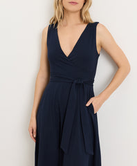 Organic Fit & Flare Easy V-Neck Dress