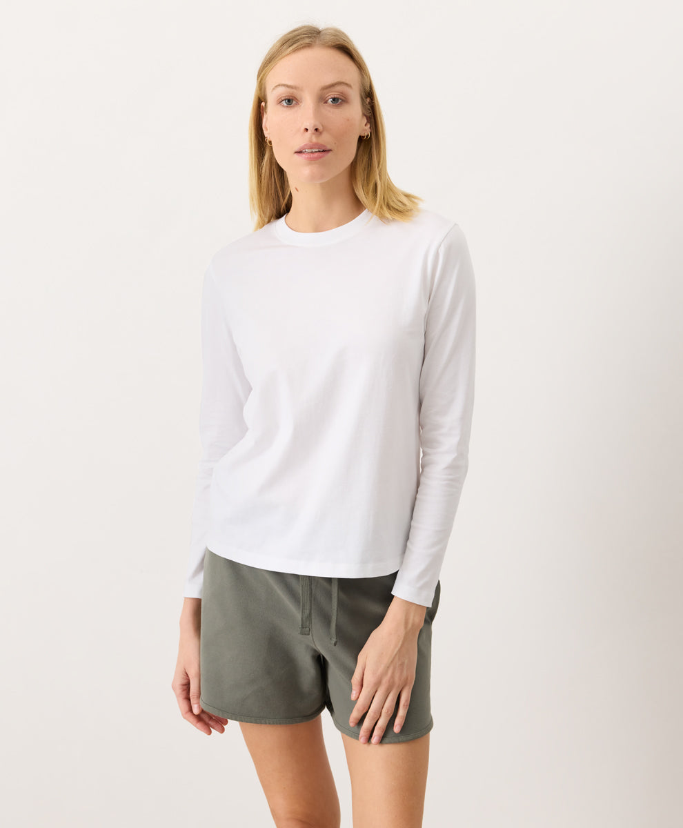 Organic Softspun Essential Crewneck Long Sleeve Tee