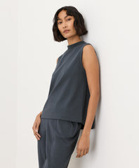 Organic Airplane Mock Neck Shell