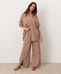 Organic Coastal Double Gauze Oversized Shirt