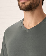 Organic Luxe Essential Slim Fit V-Neck Tee
