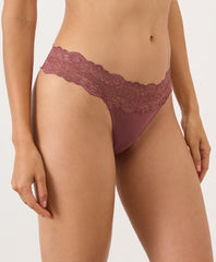 Organic Lace Waist Thong