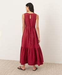 Organic Coastal Double Gauze Beach To Brunch Maxi Dress