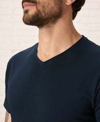 Organic Luxe Essential Slim Fit V-Neck Tee