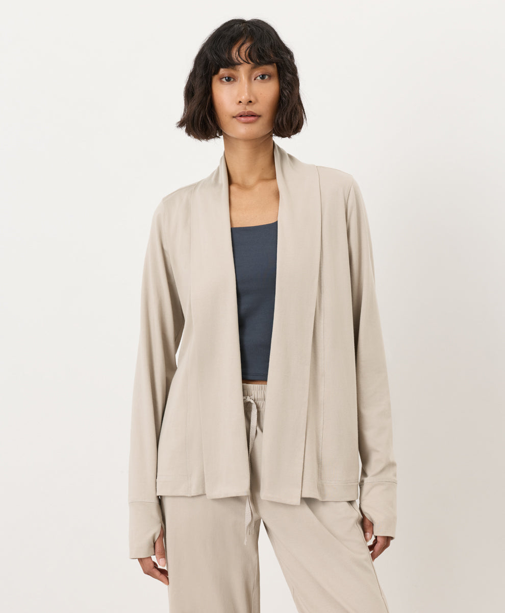 Organic Luxe Essential Swing Cardigan