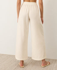 Organic Coastal Double Gauze Split Hem Pant