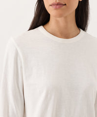 Organic Soft-Slub Essential Crewneck Long Sleeve Tee