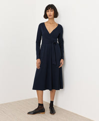 Organic Fit & Flare Wrap Dress