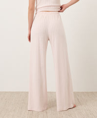 Organic Pointelle Wide Leg Pant