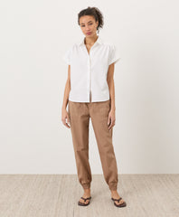 Organic Stretch Poplin Jogger