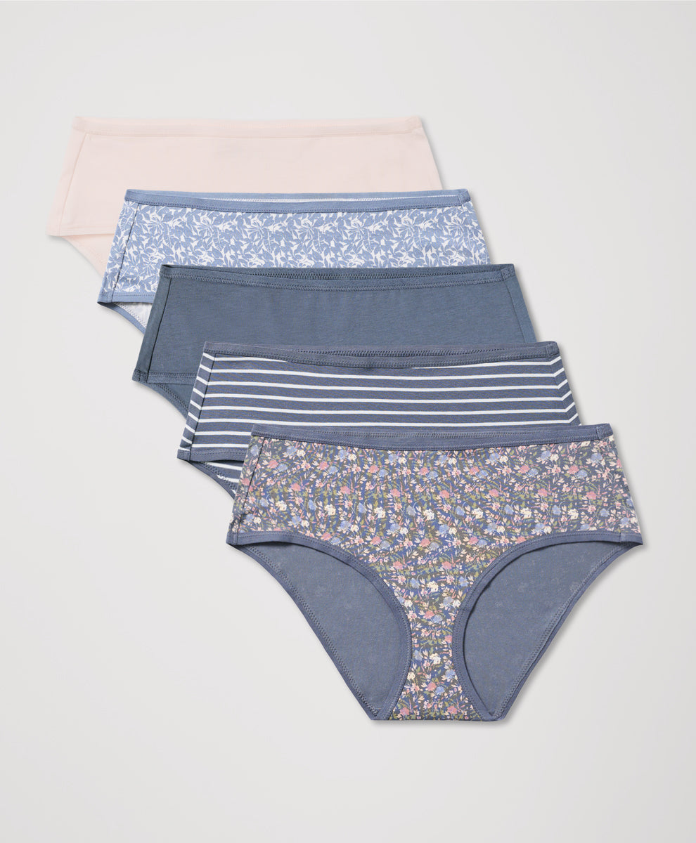 Organic Everyday Mid Rise Hipster 5-Pack