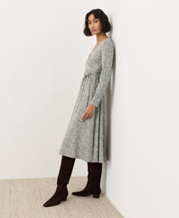 Organic Fit & Flare Wrap Dress