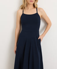 Organic Fit & Flare Midi Dress