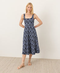Organic Fit & Flare Square Neck Dress