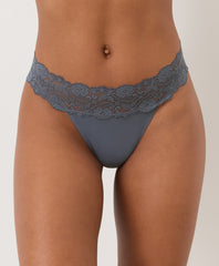 Organic Lace Waist Thong 3-Pack