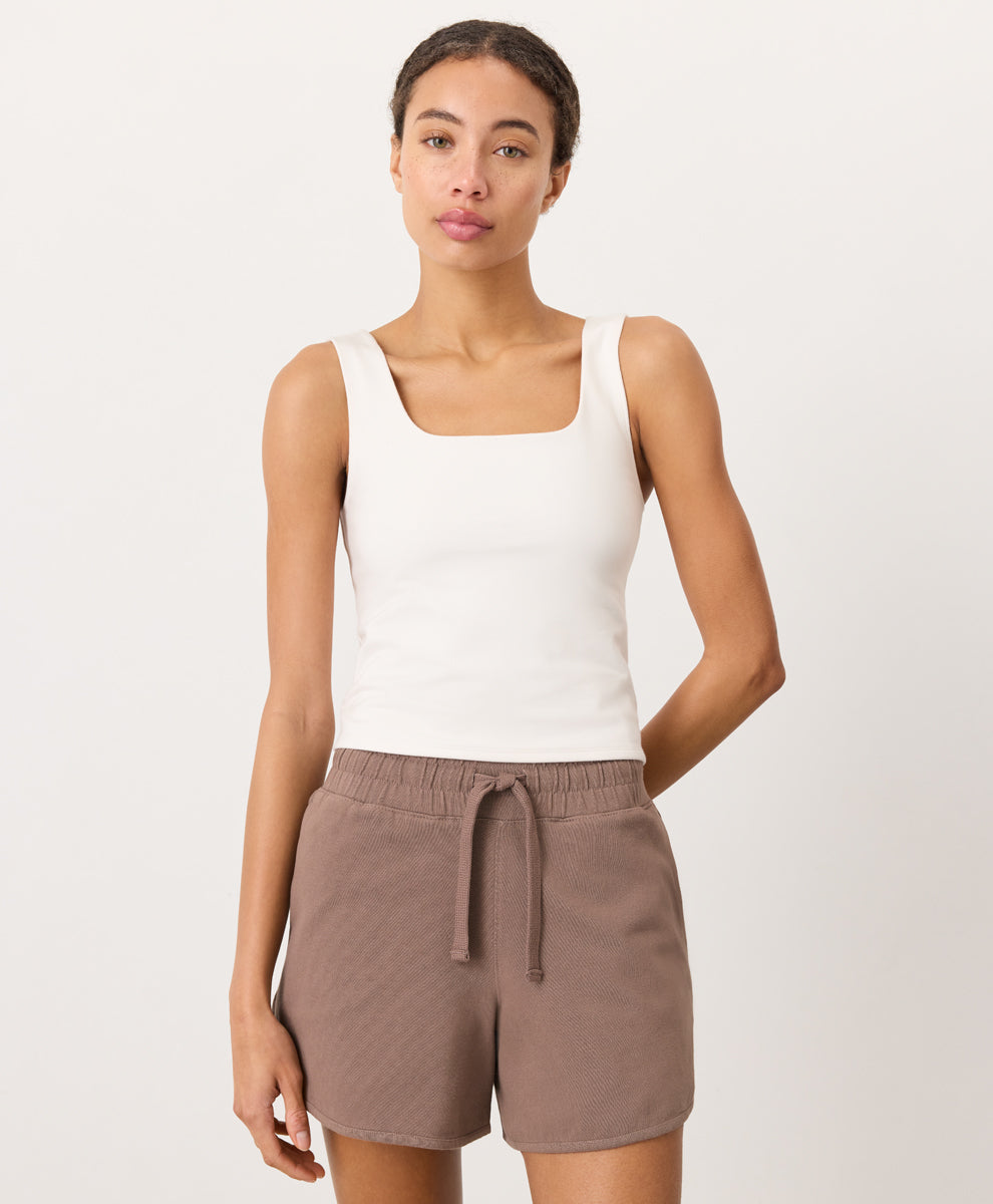 Organic On The Go-To Square Neck Tank