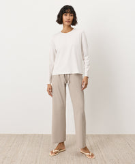 Organic Luxe Essential Crewneck Long Sleeve Tee