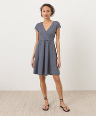 Organic Fit & Flare Crossover Dress