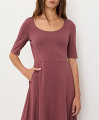 Organic Fit & Flare Signature Scoop Dress